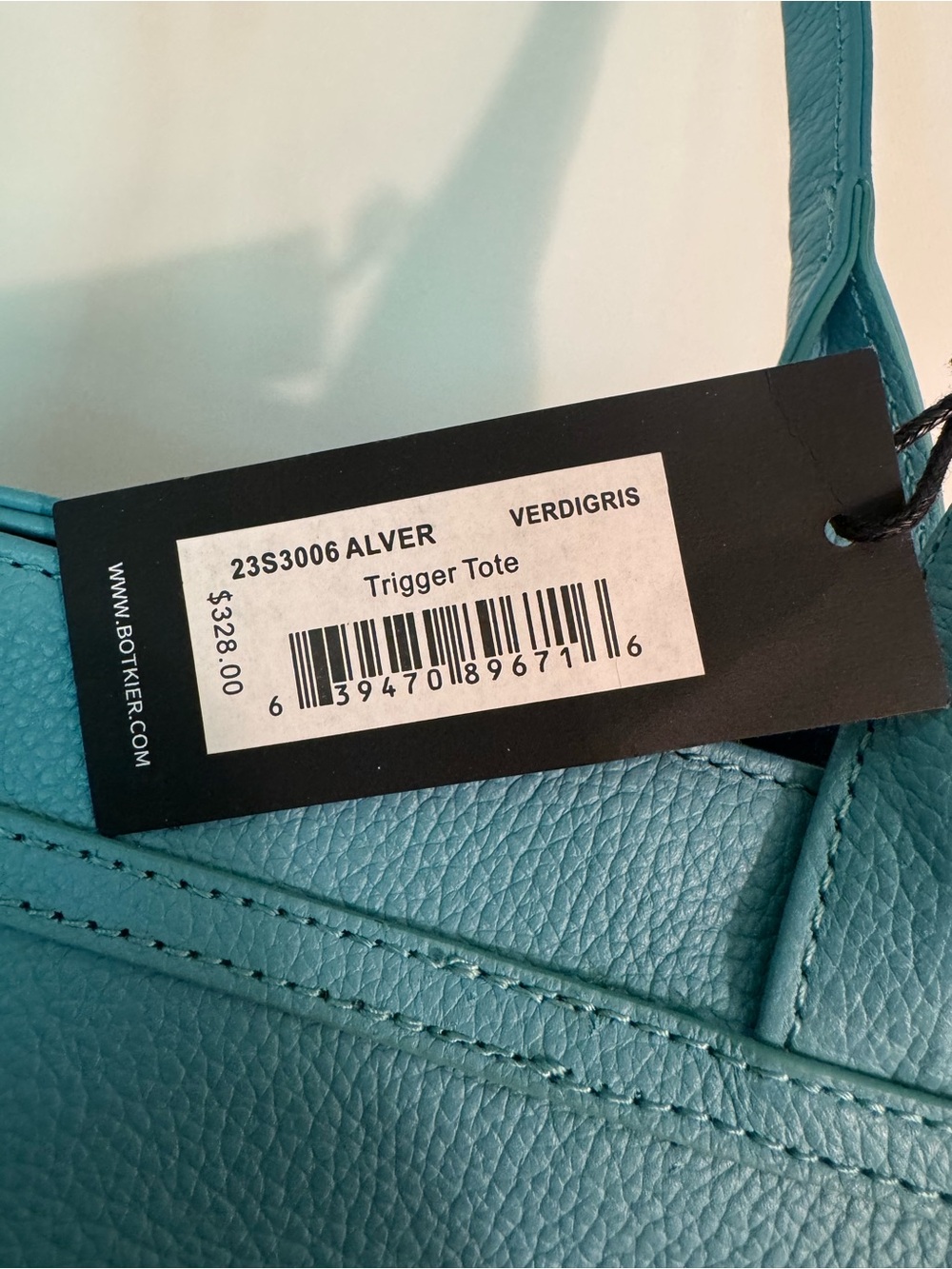Botkier Trigger Leather Tote in Verdigris - Picture 4 of 5